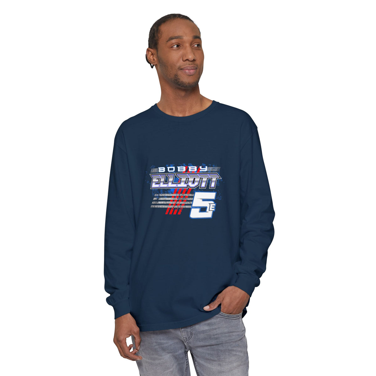 Bobby Elliott Racing Unisex Garment-dyed Long Sleeve T-Shirt