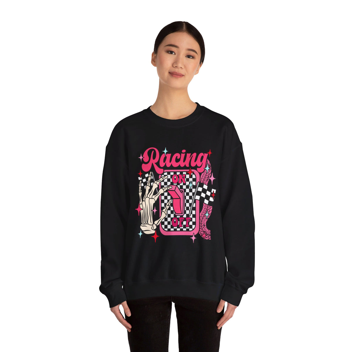 Lets Go Racing Boys and Girls Crewneck Sweatshirt