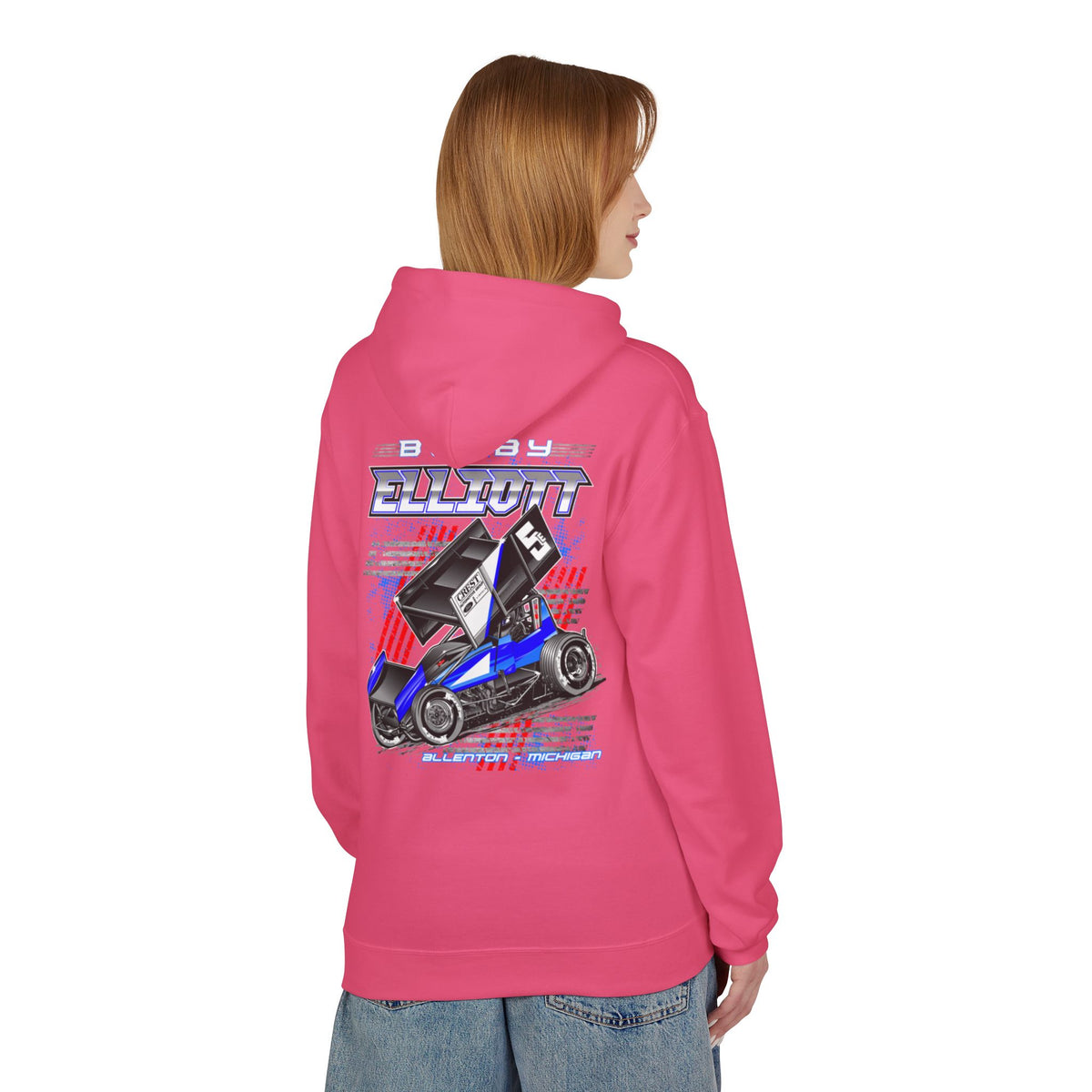 Bobby Elliott Racing Unisex Midweight Softstyle Fleece Hoodie
