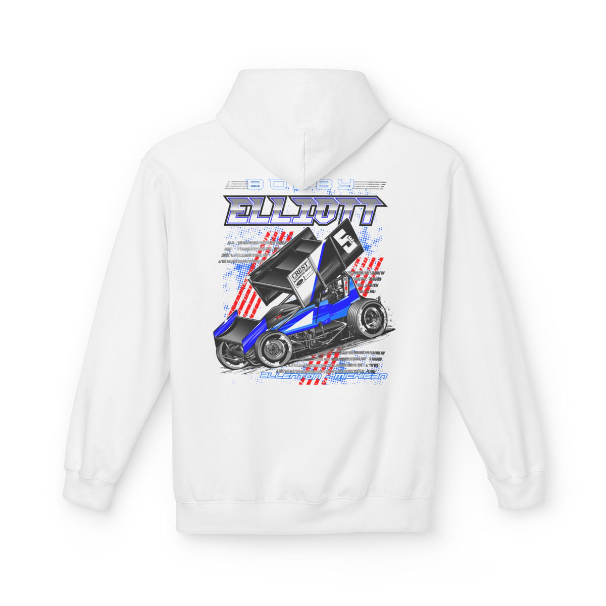 Bobby Elliott Racing Unisex Midweight Softstyle Fleece Hoodie