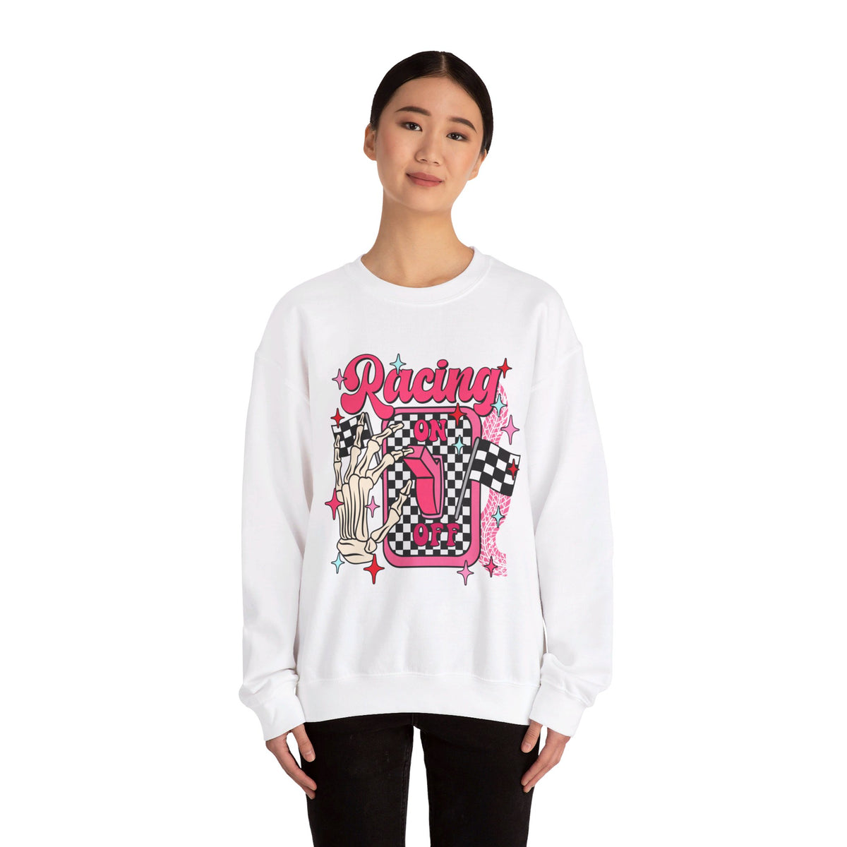 Lets Go Racing Boys and Girls Crewneck Sweatshirt