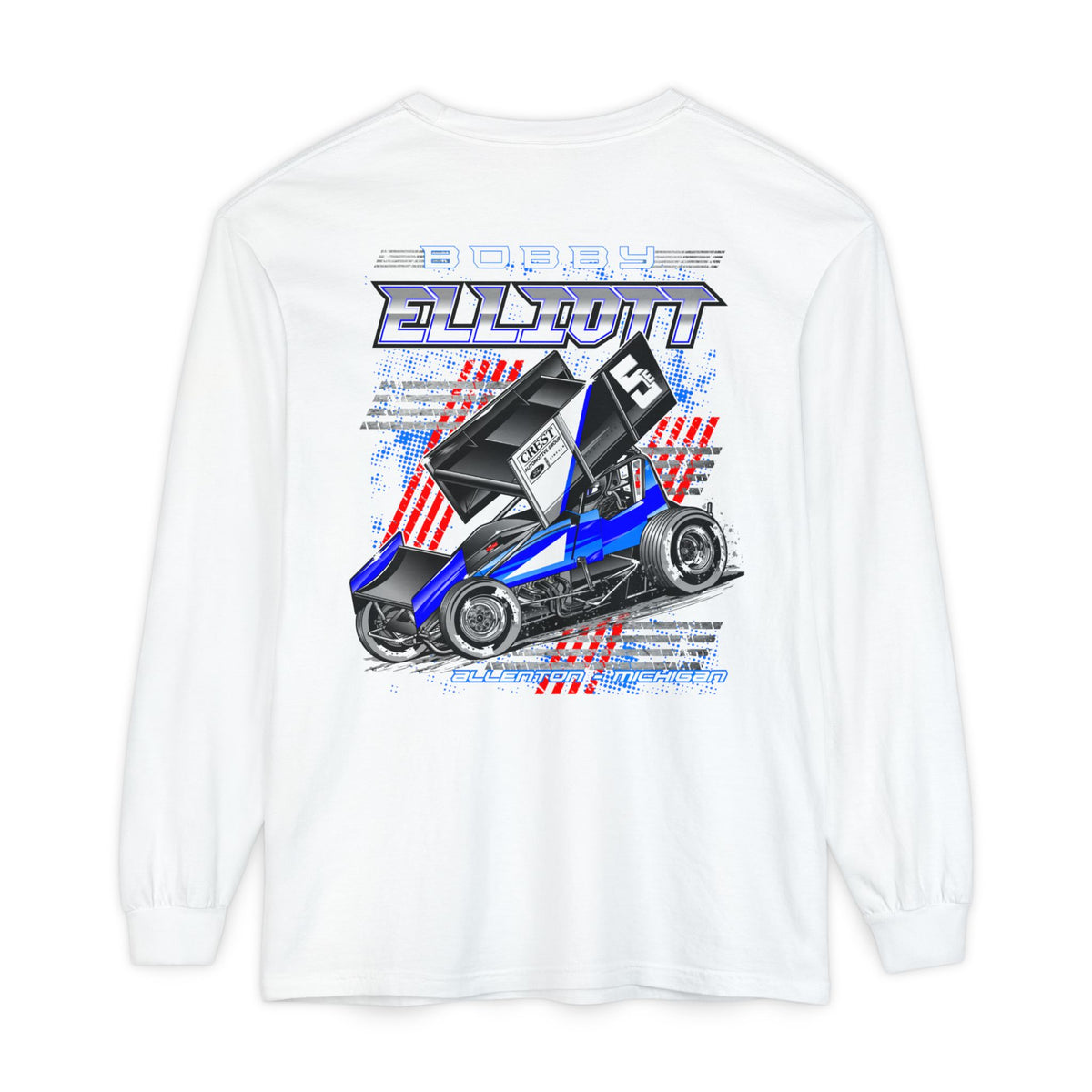 Bobby Elliott Racing Unisex Garment-dyed Long Sleeve T-Shirt