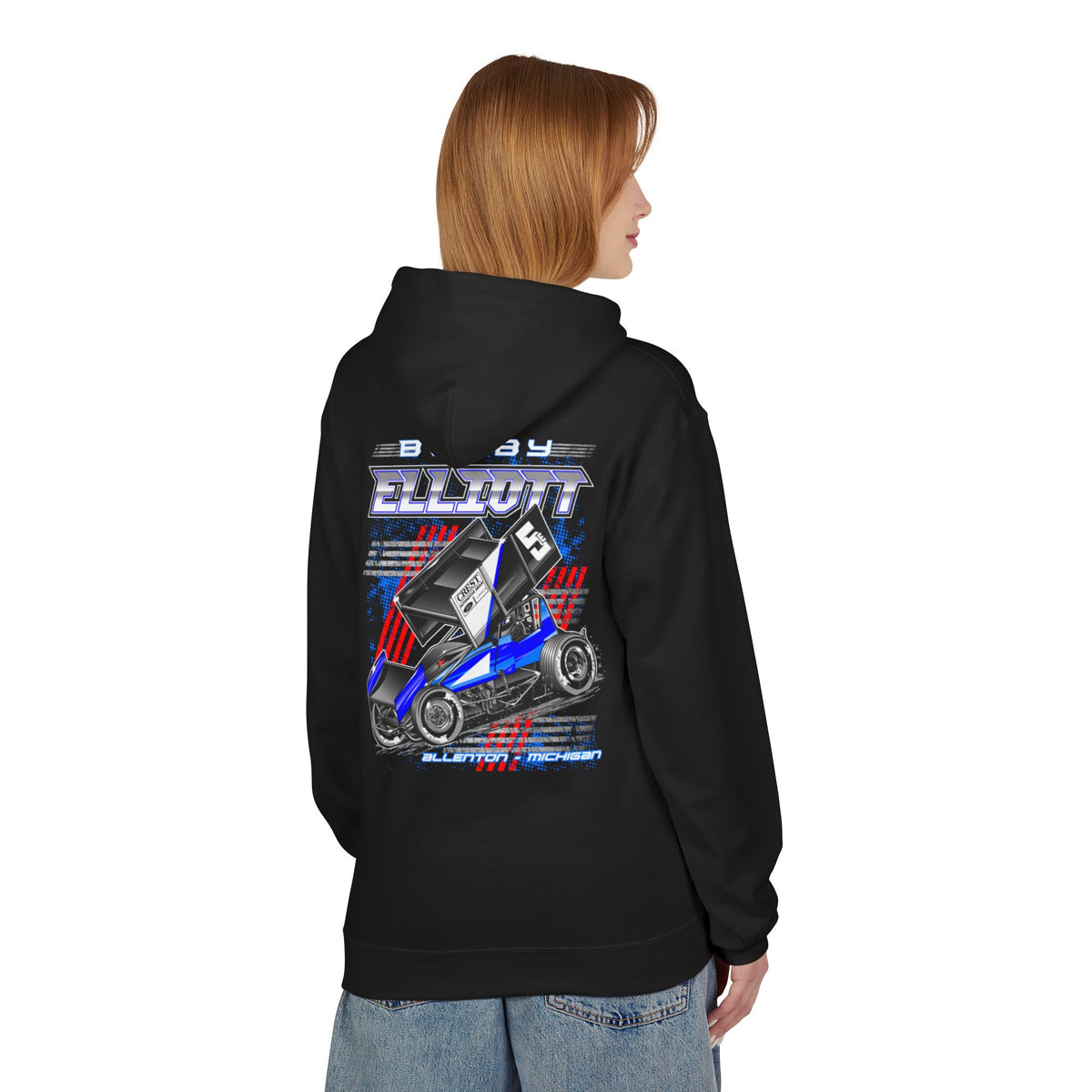 Bobby Elliott Racing Unisex Midweight Softstyle Fleece Hoodie