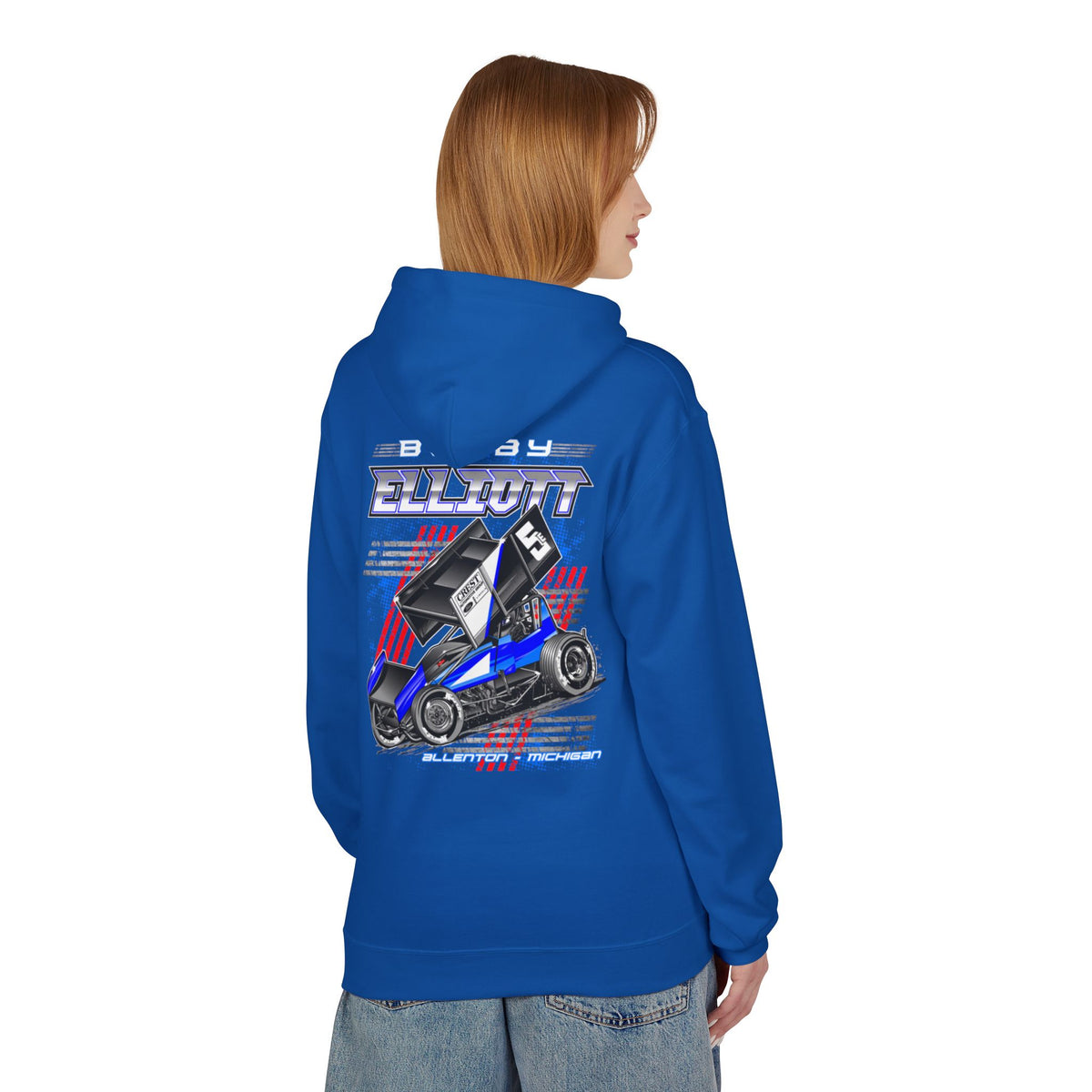 Bobby Elliott Racing Unisex Midweight Softstyle Fleece Hoodie