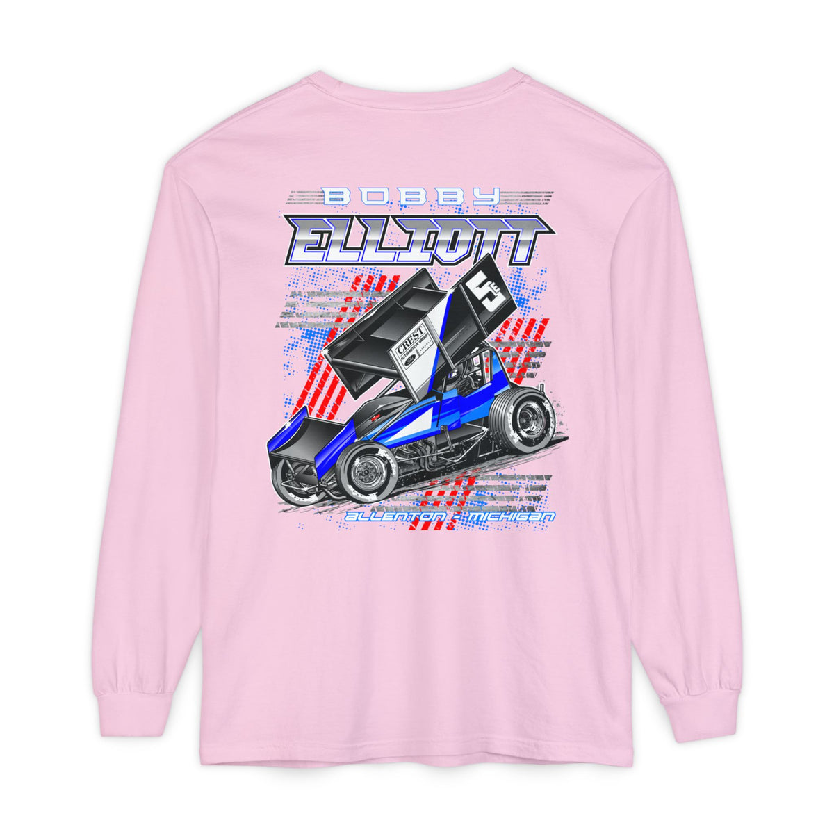 Bobby Elliott Racing Unisex Garment-dyed Long Sleeve T-Shirt