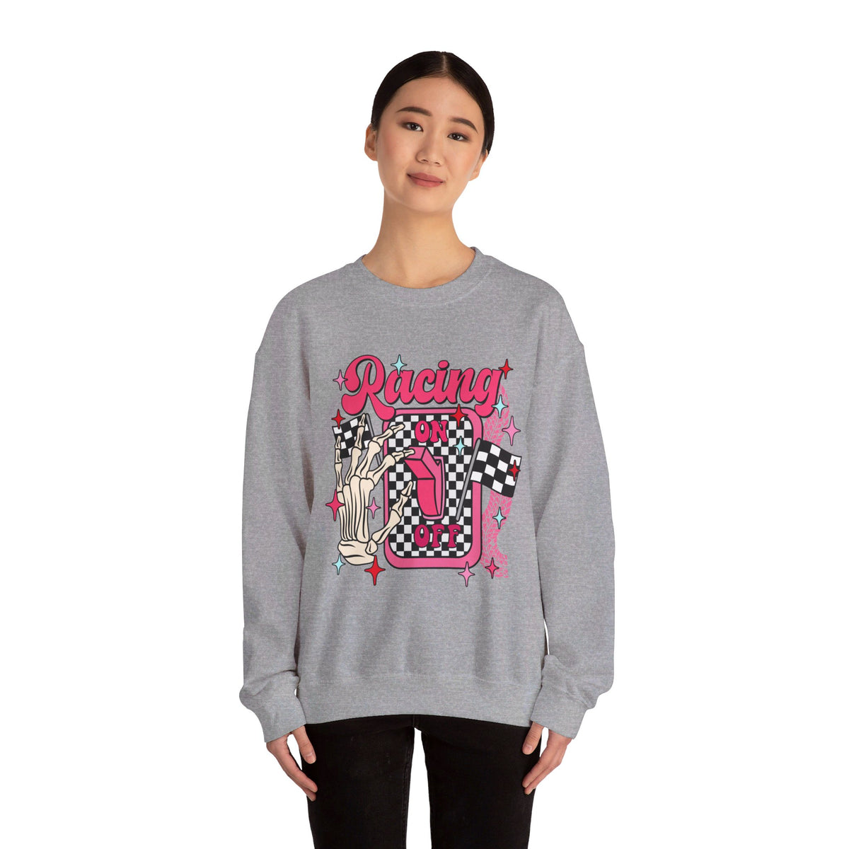 Lets Go Racing Boys and Girls Crewneck Sweatshirt