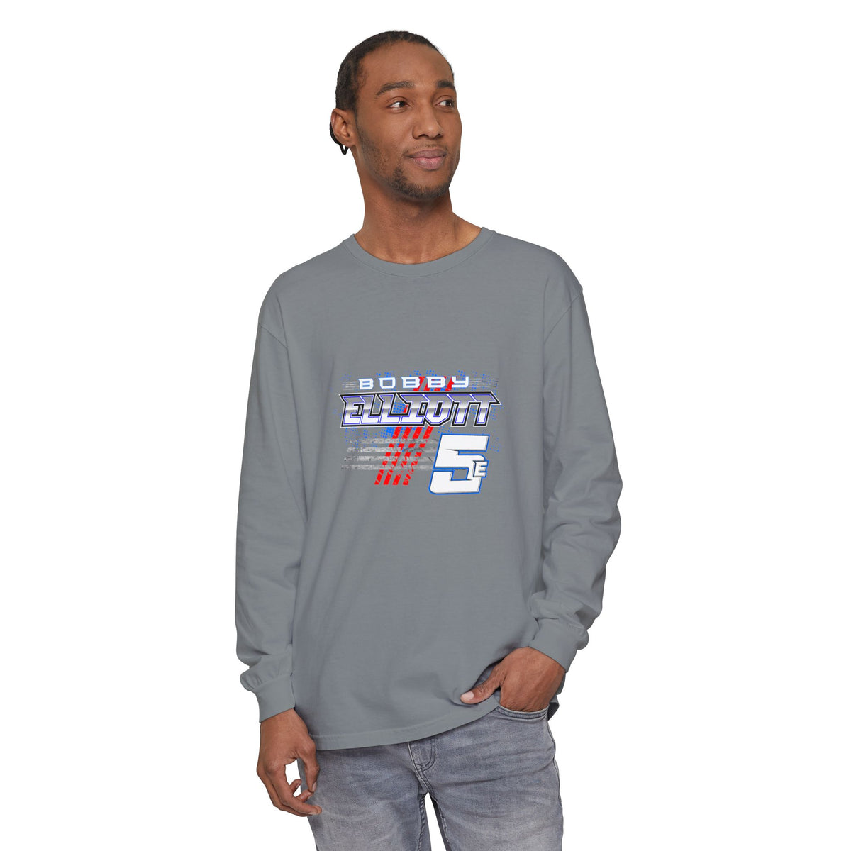 Bobby Elliott Racing Unisex Garment-dyed Long Sleeve T-Shirt