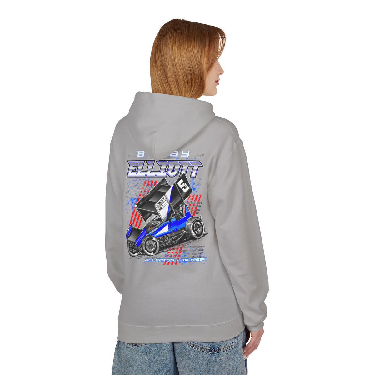 Bobby Elliott Racing Unisex Midweight Softstyle Fleece Hoodie