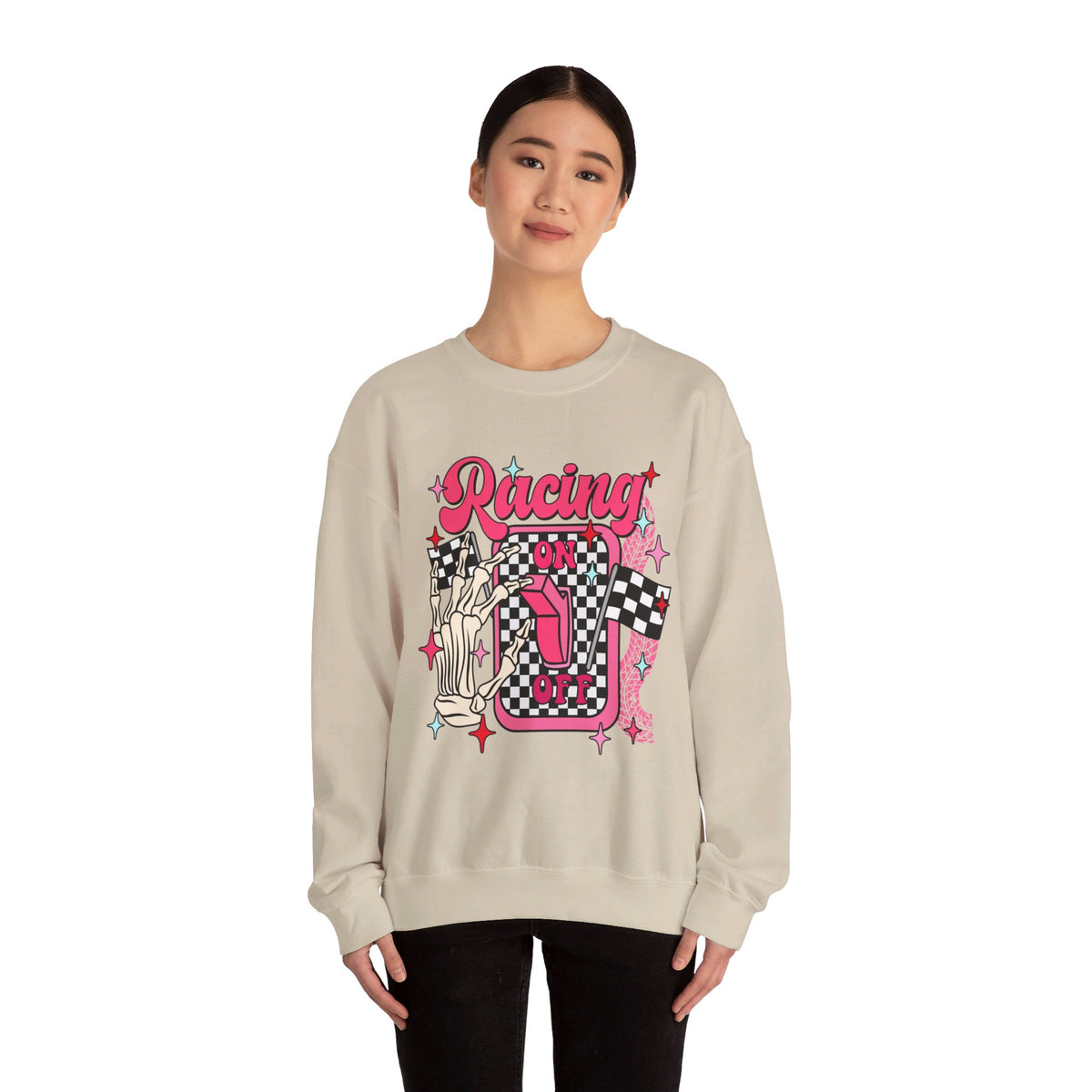 Lets Go Racing Boys and Girls Crewneck Sweatshirt