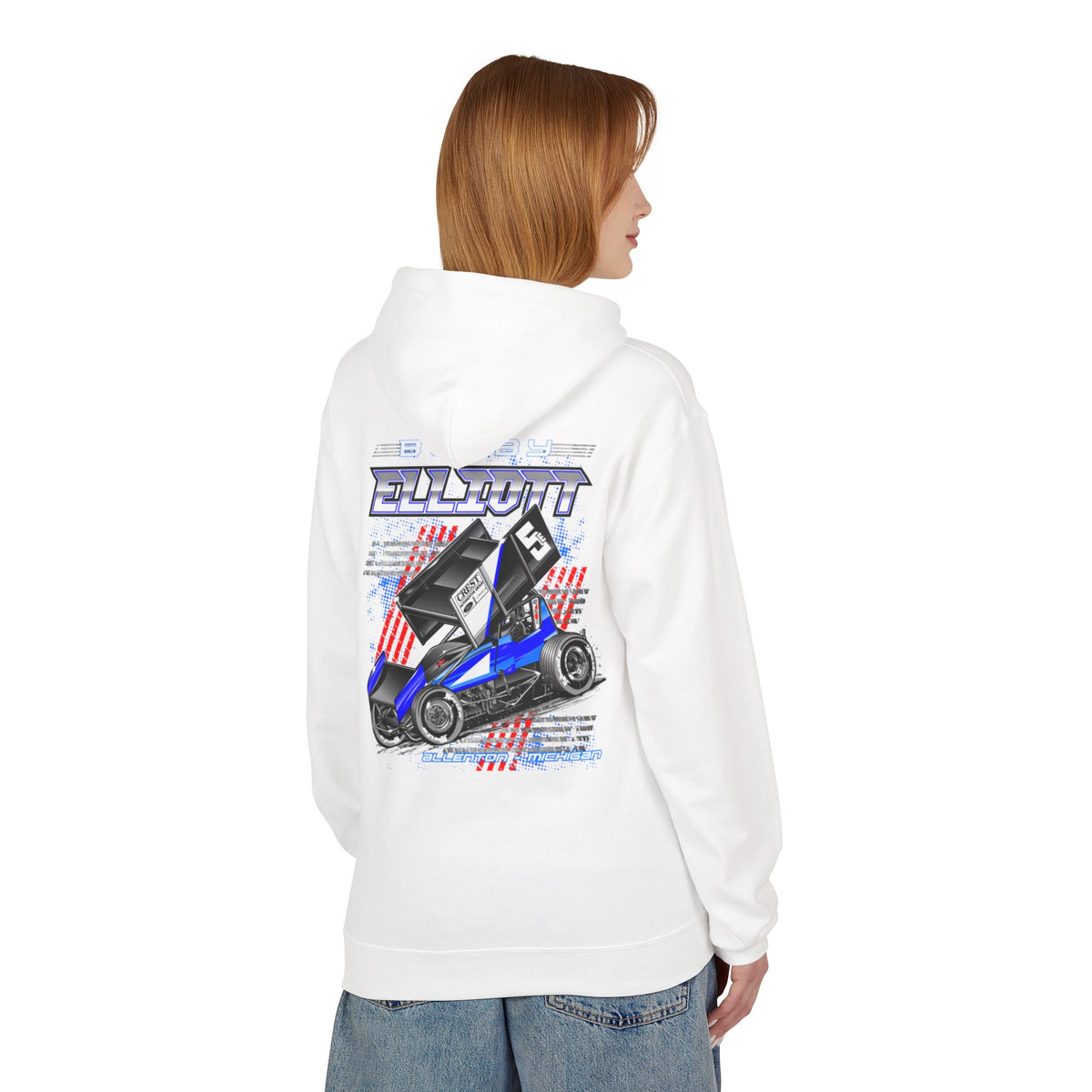Bobby Elliott Racing Unisex Midweight Softstyle Fleece Hoodie