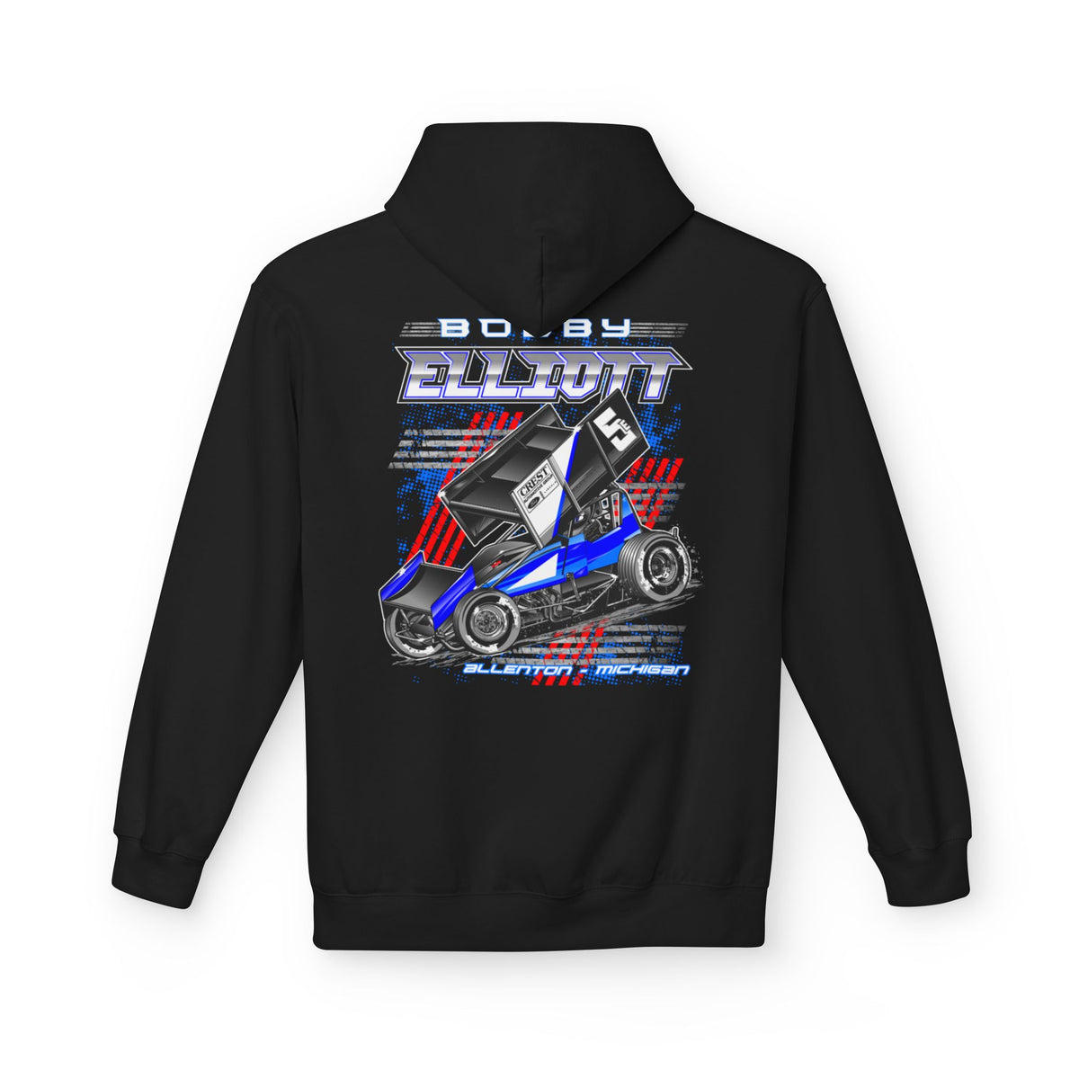 Bobby Elliott Racing Unisex Midweight Softstyle Fleece Hoodie