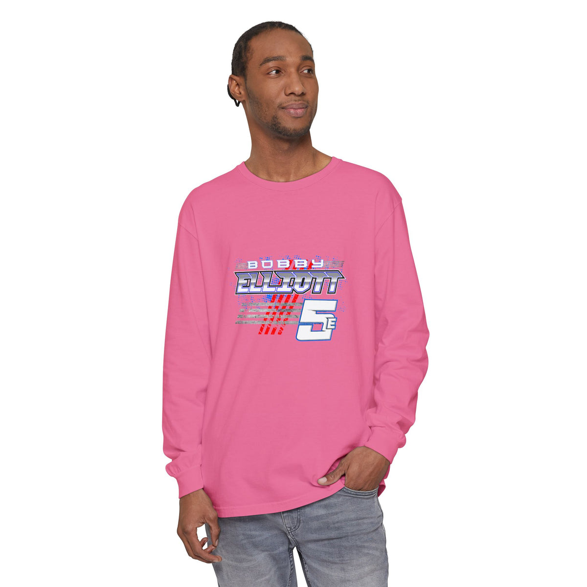 Bobby Elliott Racing Unisex Garment-dyed Long Sleeve T-Shirt