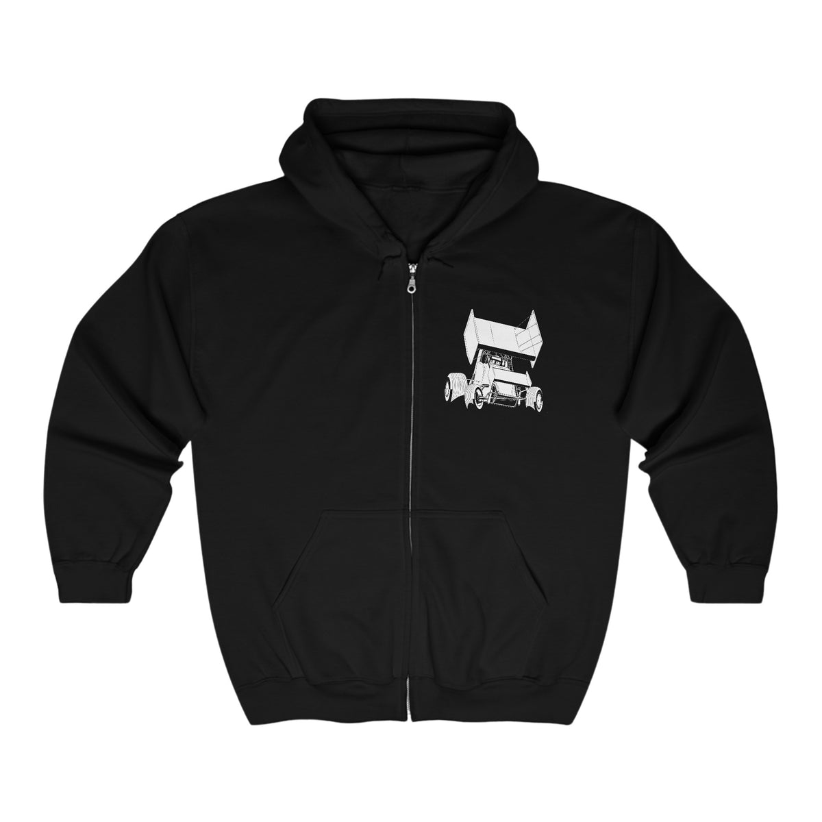 Rubbin is Racin' Unisex Full Zip Hooded Sweatshirt