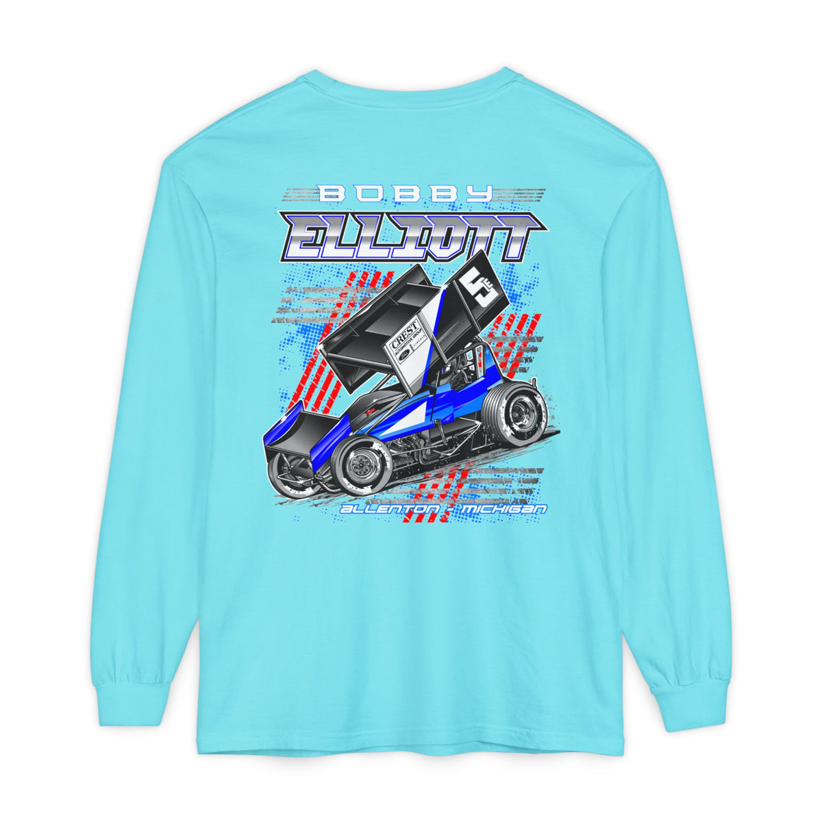 Bobby Elliott Racing Unisex Garment-dyed Long Sleeve T-Shirt