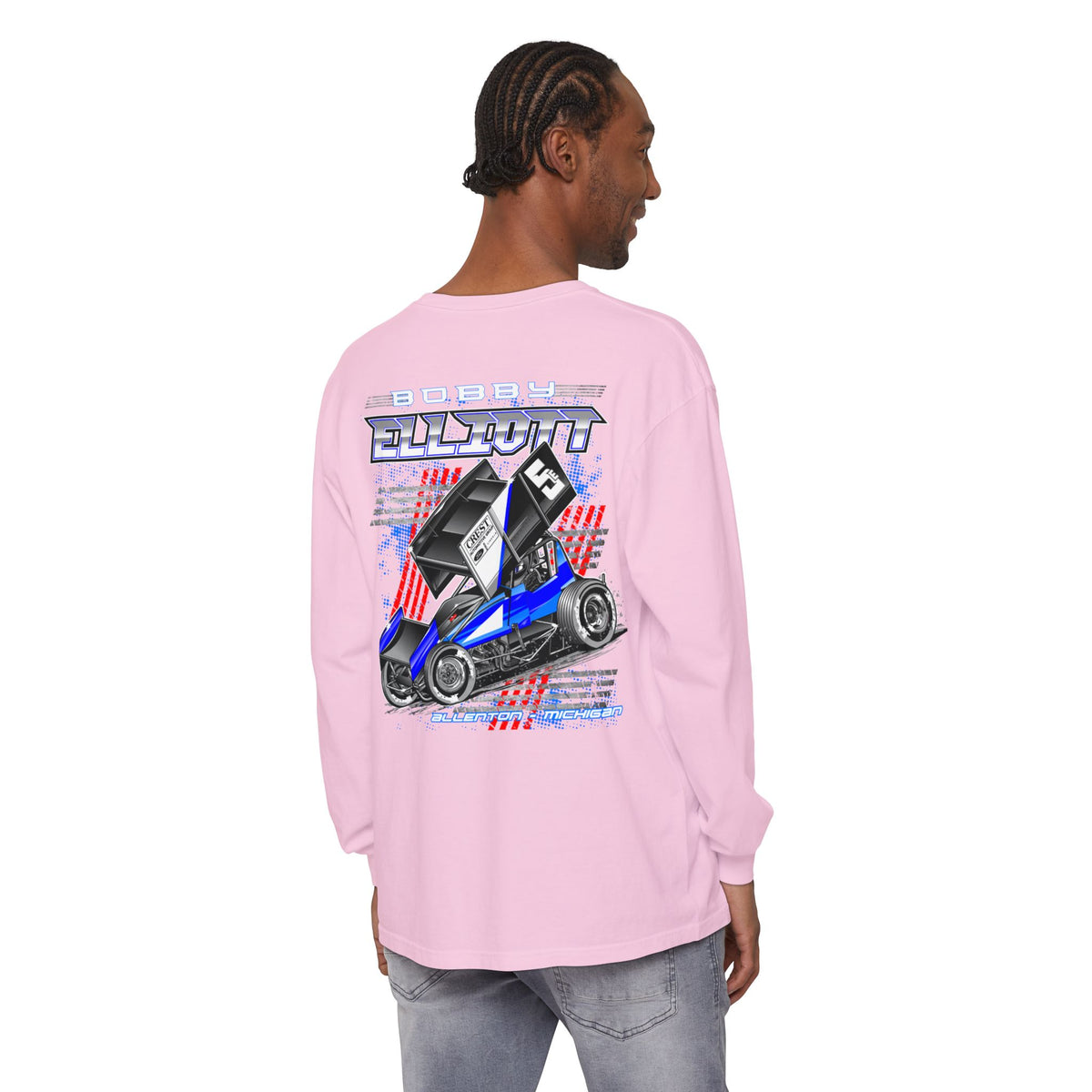 Bobby Elliott Racing Unisex Garment-dyed Long Sleeve T-Shirt