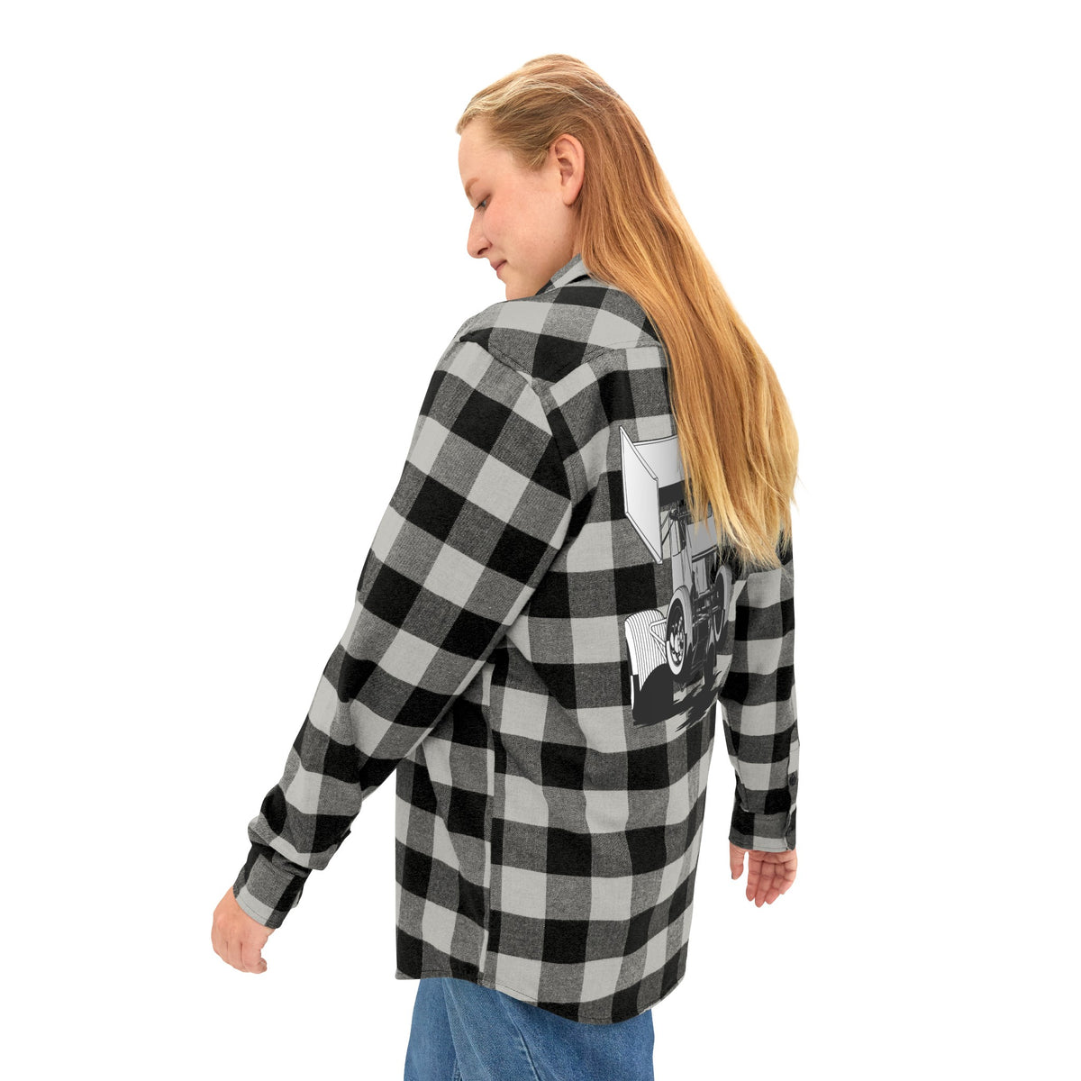 Wheelies or Bust Unisex Flannel Shirt