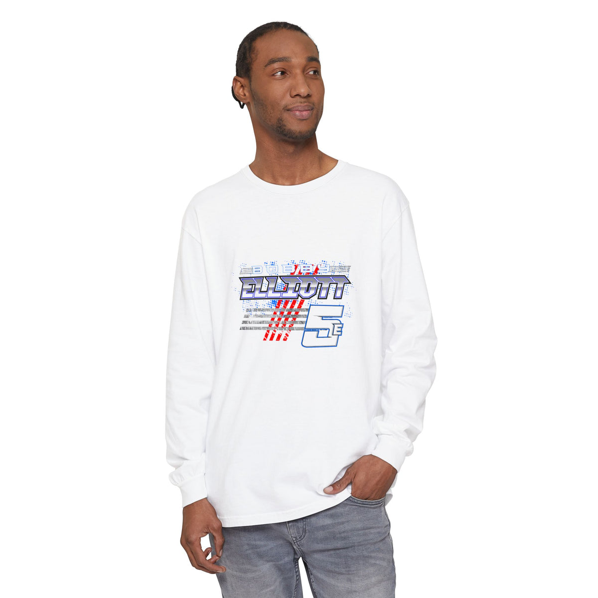 Bobby Elliott Racing Unisex Garment-dyed Long Sleeve T-Shirt
